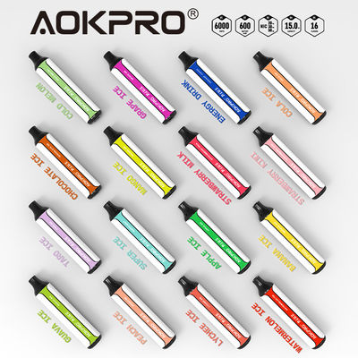 Nicotine 5% 2% 3% 6000 Beschikbare de Peulapparaten type-c van Rookwolkbars