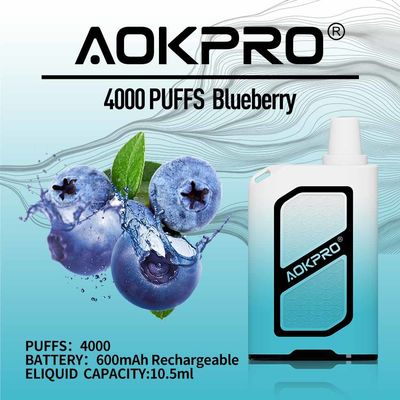 50mg sterktebosbes 4000 de Peulennicotine 5% van Rookwolk Beschikbare Vape