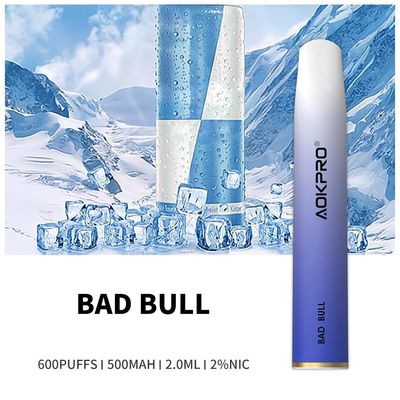 De Nicotinezout 600 Rookwolk Beschikbare Vape van PC 20mg van de voedselrang aan Schroefbar