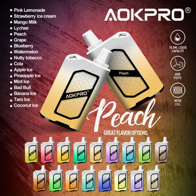 Vloeibaar Langdurig Wegwerpproduct 4000 Rookwolk Vapes 1.2ohm van 10.5ml