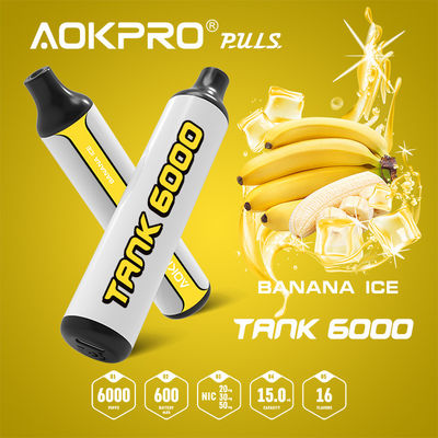 1.2ohm Mesh Coil Banana Ice Air-Voorgeladen Pen 600mAh van Bar de Navulbare Vape