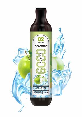 Type-c Navulbare 6000 Rookwolke Vloeistof Geen Lekke Vape-Vooraf gevulde Peul 15ml