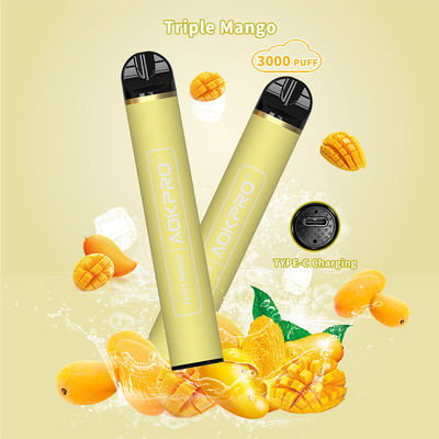 8ml Eliquid 3000 de Doos 600mAh Rechargeble Mango Op smaak gebrachte Vape van de Rookwolkbar