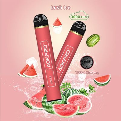 600mAh de navulbare 3000 Bar van het de Watermeloenelf van Eliquid 8ml van de Rookwolkbar