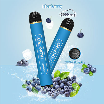 Bosbessenaroma 3000 Beschikbare de Nicotine Zoute Apparaten 600mah van de Rookwolkbar 2%