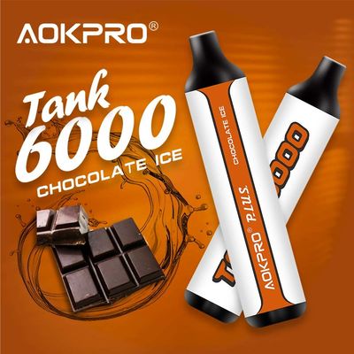 1.2ohm netwerk 6000 Rookwolk Beschikbare Vape Pen Chocolate Ice Flavor